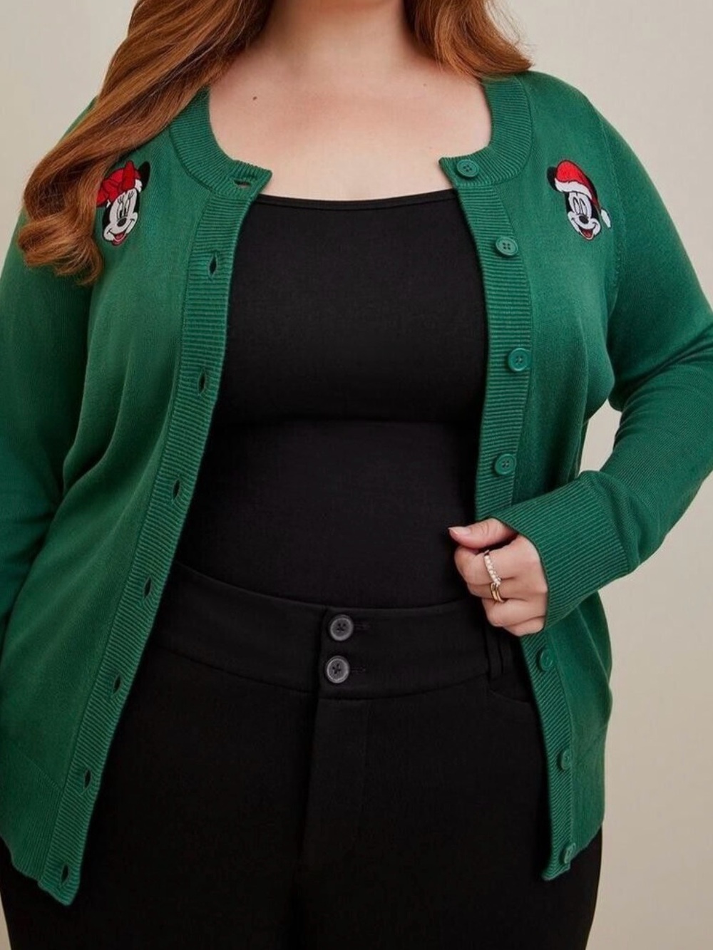 🎄 Holiday Magic! Disney Torrid Mickey & Minnie Mouse Christmas Cardigan 🎅